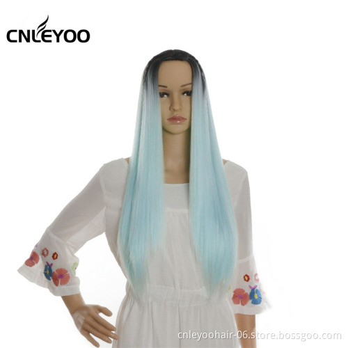 Cheap 24 Inch Long Straight Wig Colorful Factory Discount Synthetic Yaki Wig Cosplay Wig for Men